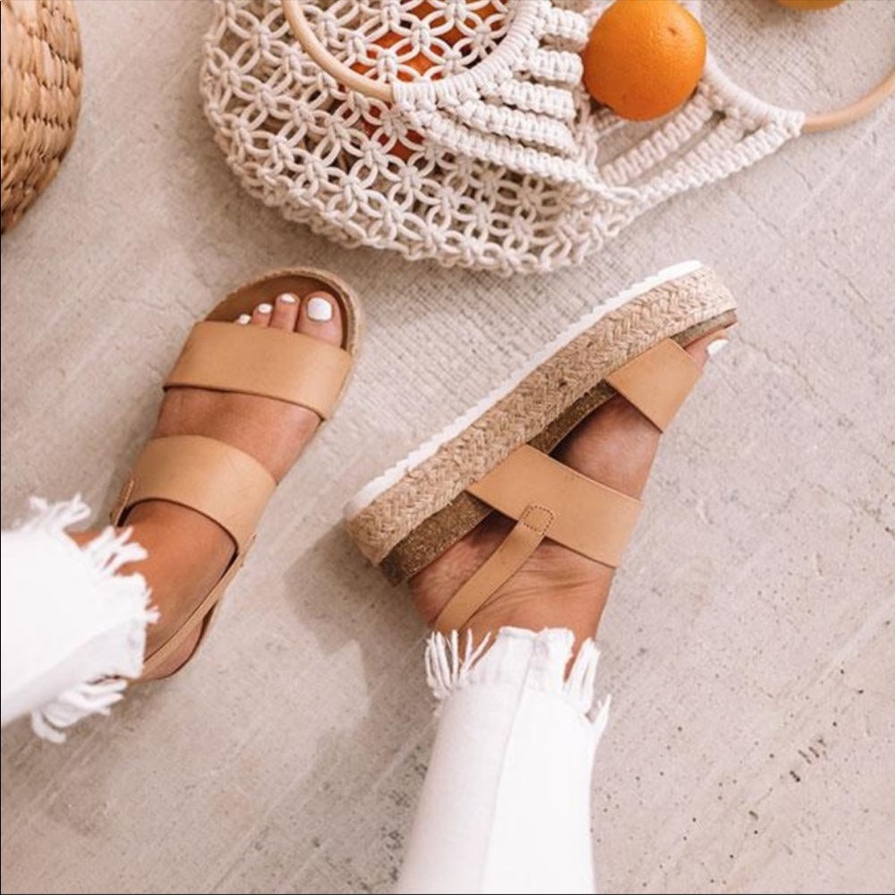 NEW** Ladies double bands ankle strap espadrille - Picture 5 of 5